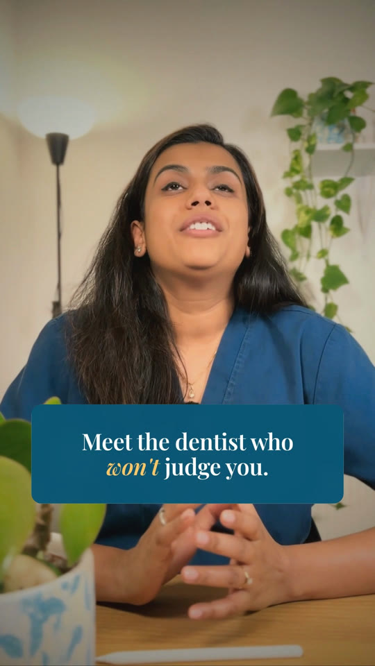 Reel cover: Dr Sanyukta, “Meet the dentist who won't judge you.”